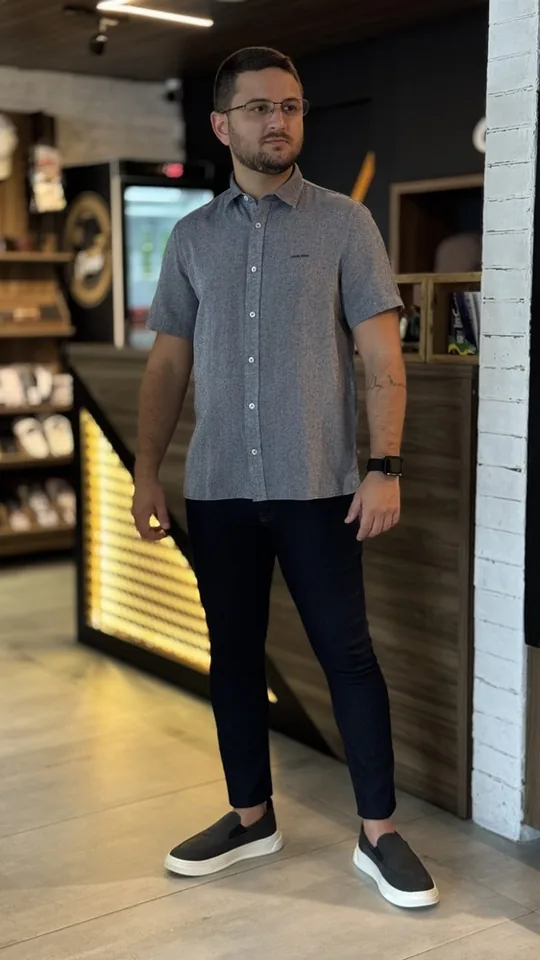 CAMISA MC ECO NAVY JJ - foto 1