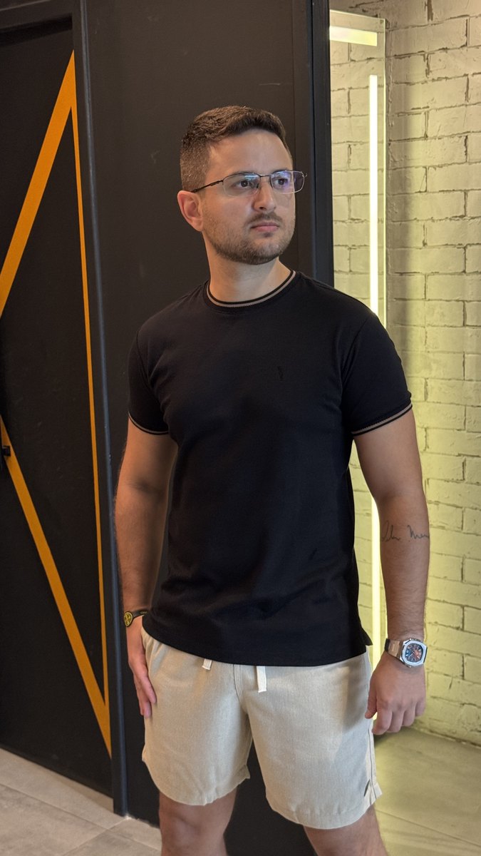 CAMISETA SUEDINE DECOTE - foto 1