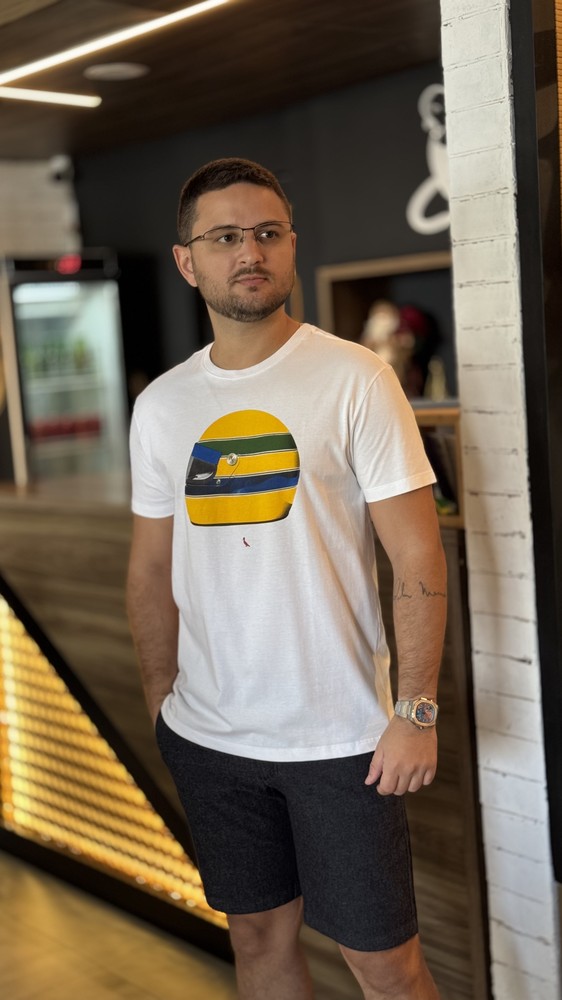 CAMISETA EST CAPACETE SENNA RSV